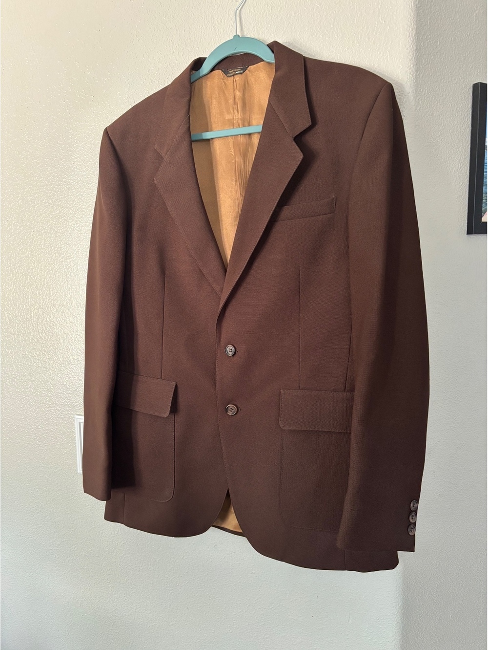 VTG 70s Levis Brown Blazer Jacket Mens 40L